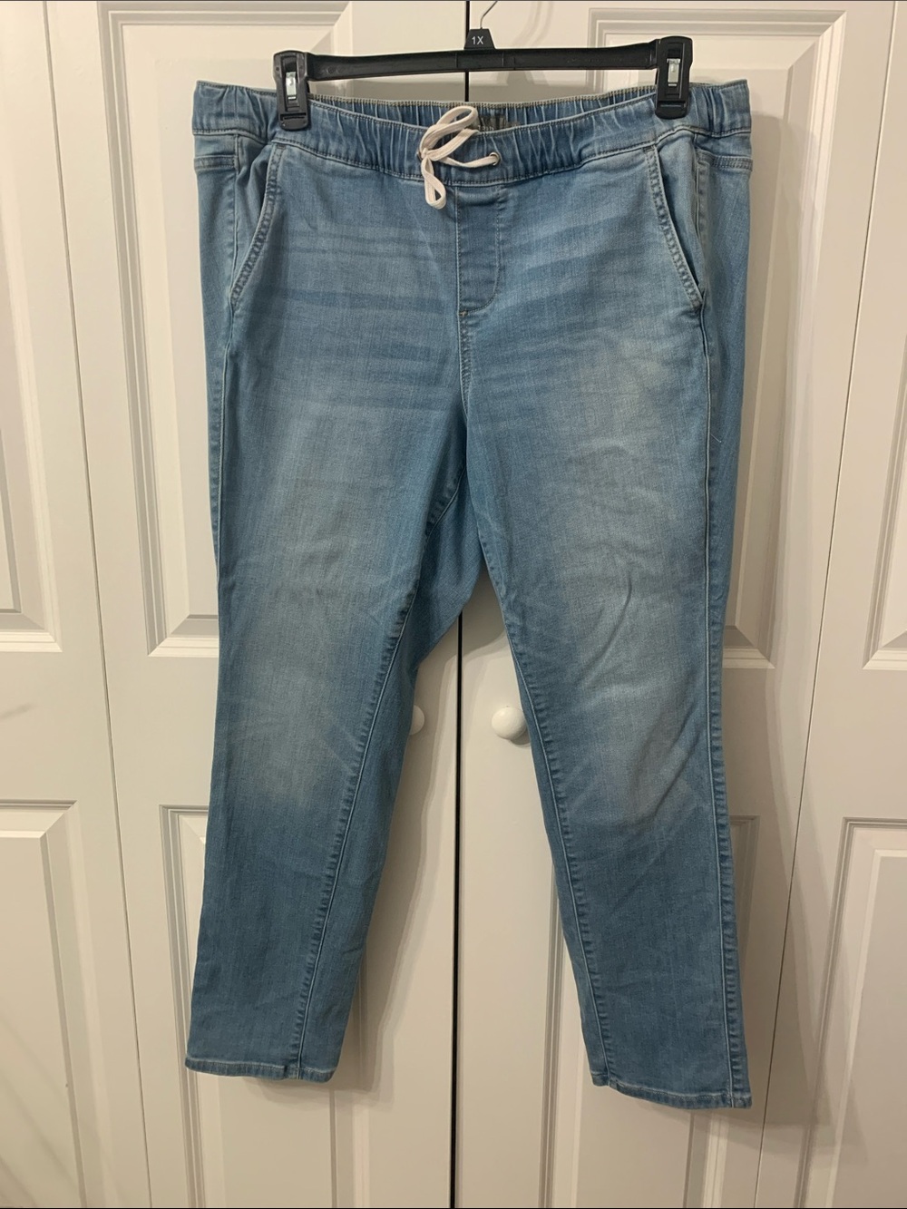 torrid Light Blue Pull-On Jeans with Drawstring